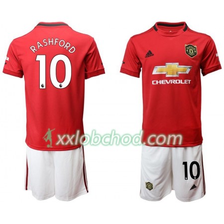 Fotbalové dresy Manchester United Rashford 10 Dětské Domácí Dres 2019/20 Krátký Rukáv Fotbalové dresy Manchester United Rashford 10 Dětské Domácí Dres 2019/20 Krátký Rukáv